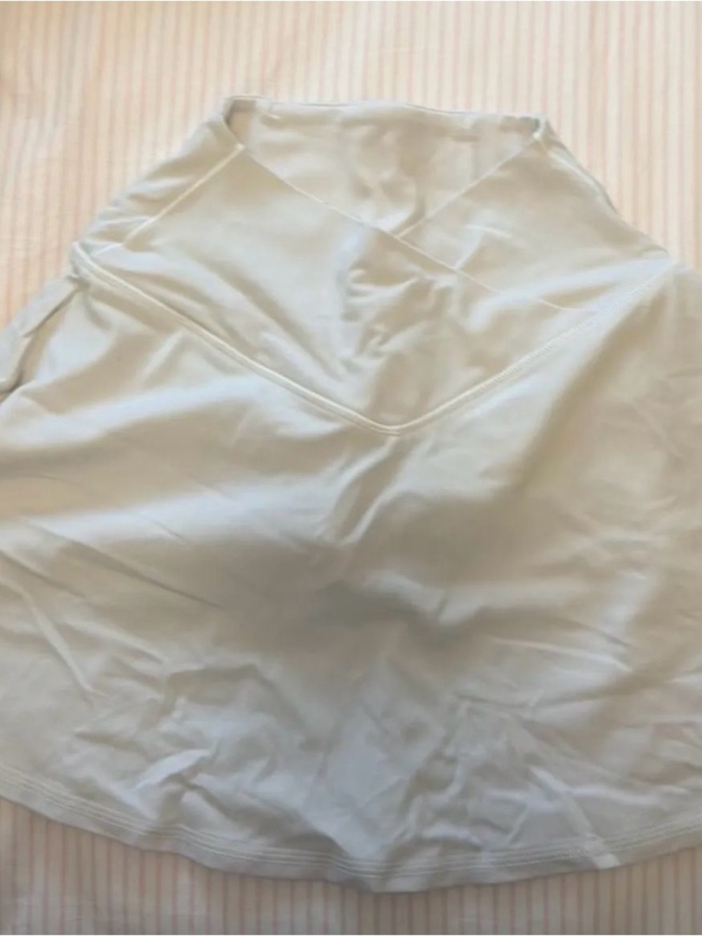 aerie Cream Workout Skort with Built-In Shorts